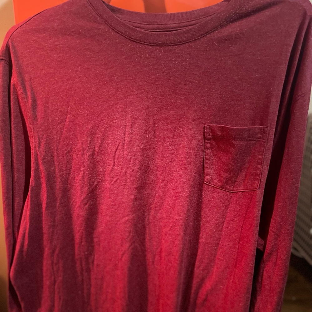 Regular red shirt with pocket. Worn once
